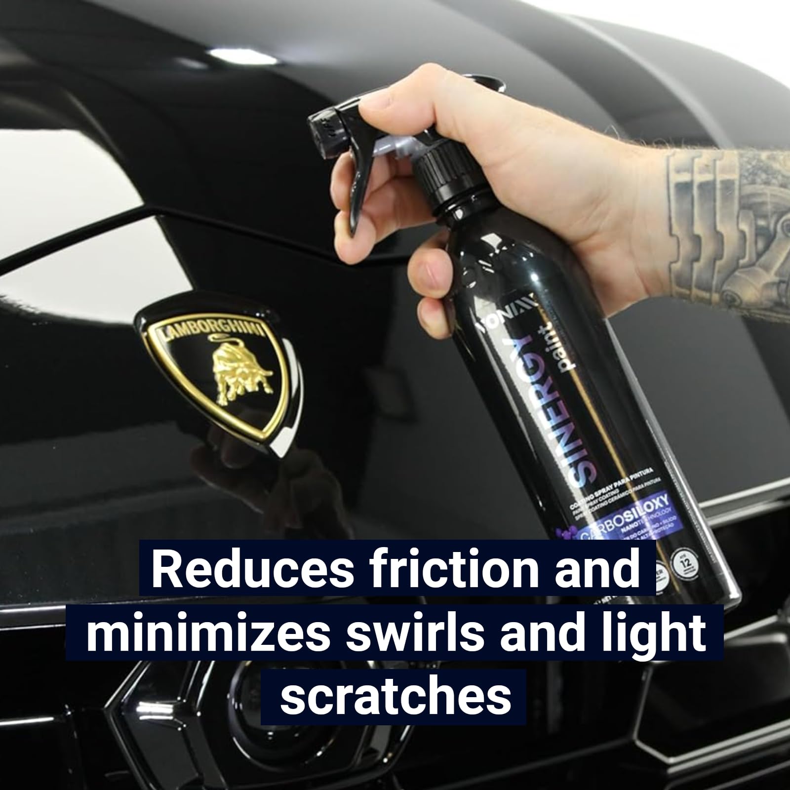 Sinergy Paint - Revestimiento para pintura | Nanotecnología CARBOSILOXY | Protección de 12 meses | Revolucionario revestimiento para detallado de automóviles