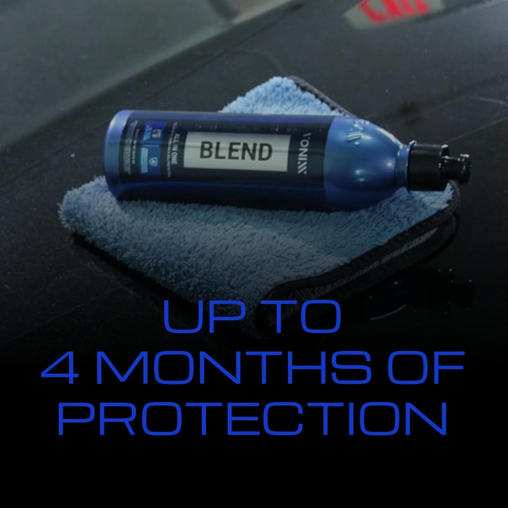 Blend todo en uno | Compuesto de pulido de un solo paso para un acabado impecable y una protección duradera | Brillo de carnauba y resistencia a la cerámica SiO2 | Hasta 4 meses | 17.8 onzas