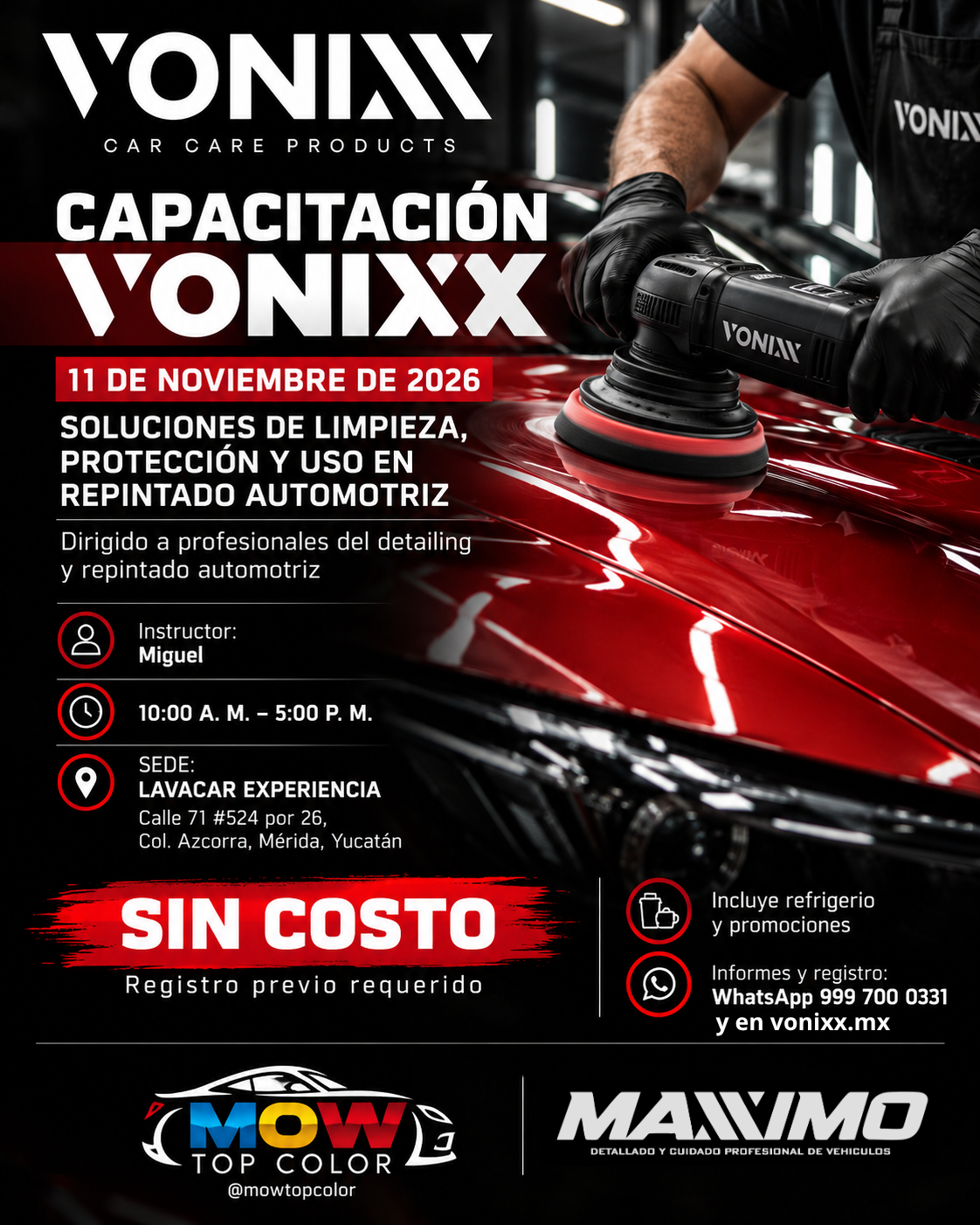 CAPACITACIÓN VONIXX OFICIAL MIERCOLES 11 DE NOVIEMBRE MÉRIDA YUCATÁN