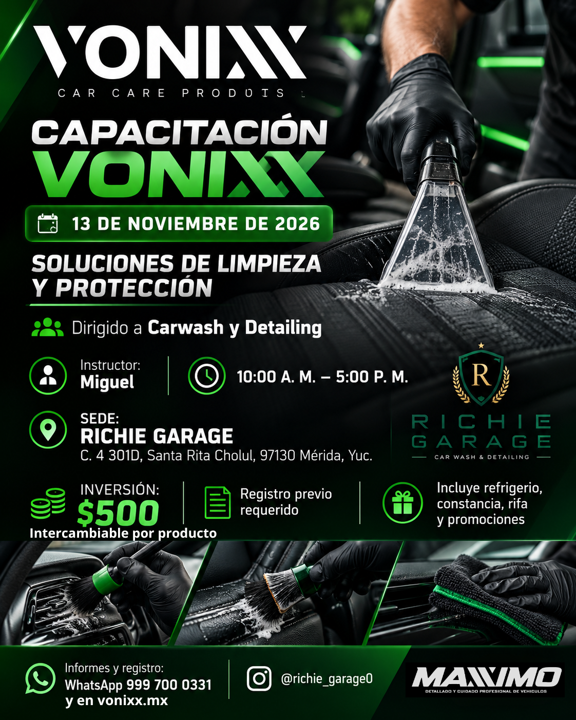 CAPACITACIÓN OFICIAL VONIXX VIERNES 13 DE NOVIEMBRE MÉRIDA YUCATÁN