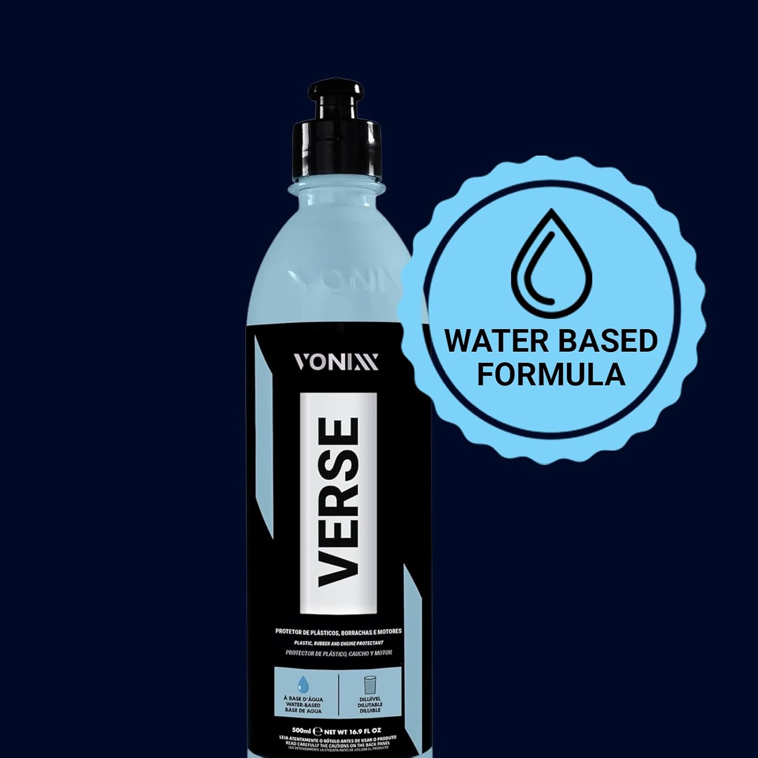 Verse - Protector de superficie para automóvil multiusos para plástico y goma, restauración y protección de superficies interiores y exteriores, concentrado, a base de agua, 16.8 onzas líquidas